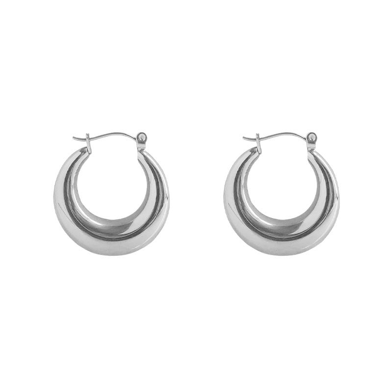 Gold-plated Silver Non-fading Hoop Earrings