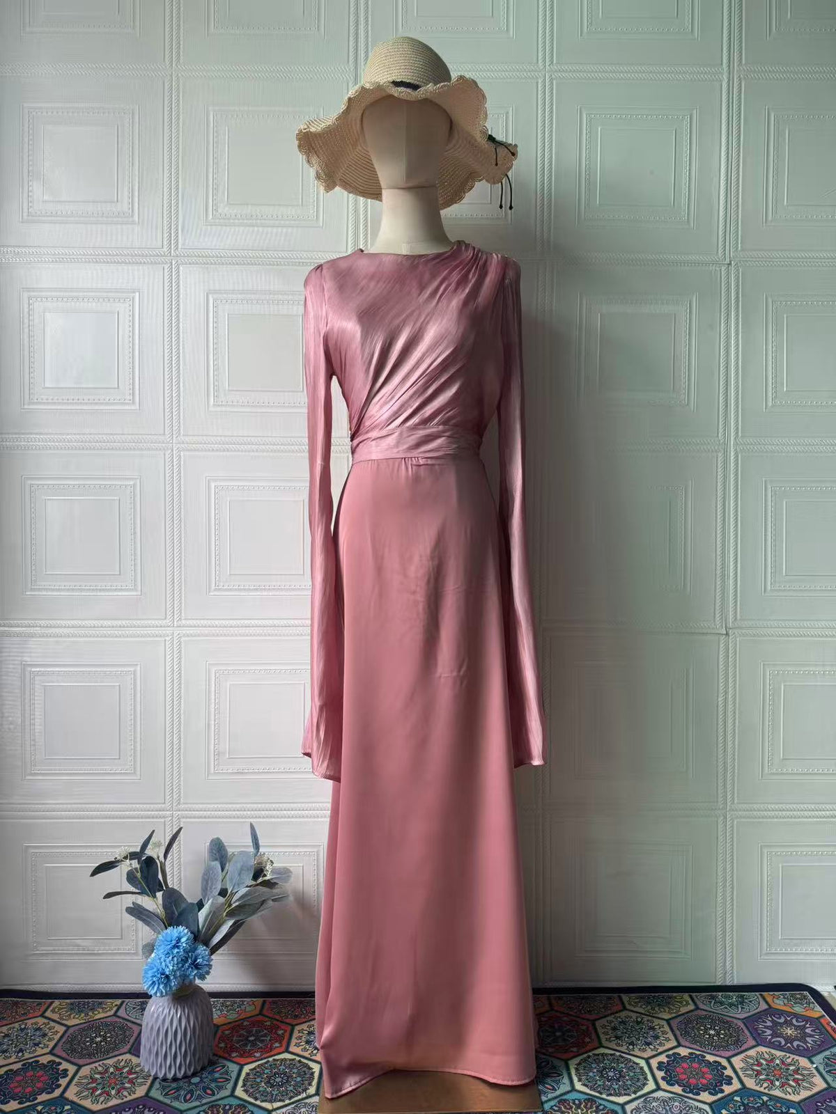 Polyester Long Sleeve Dress Dress Women